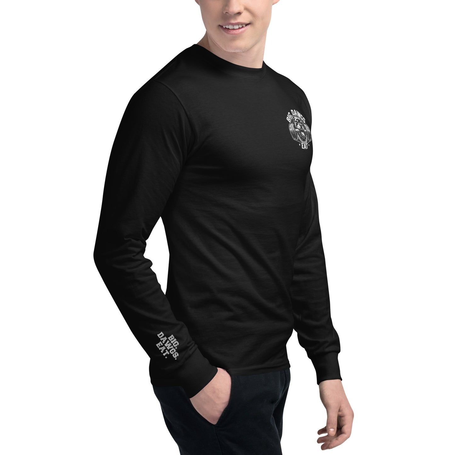 Men's BIG DAWGS EAT X Champion Long Sleeve Shirt