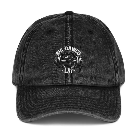 Vintage Denim BIG DAWGS EAT Baseball Cap