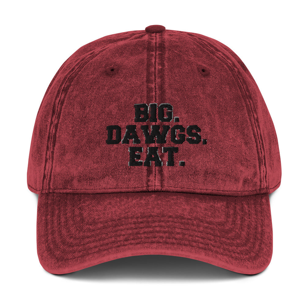 Vintage BIG DAWGS EAT Embroidered Hat