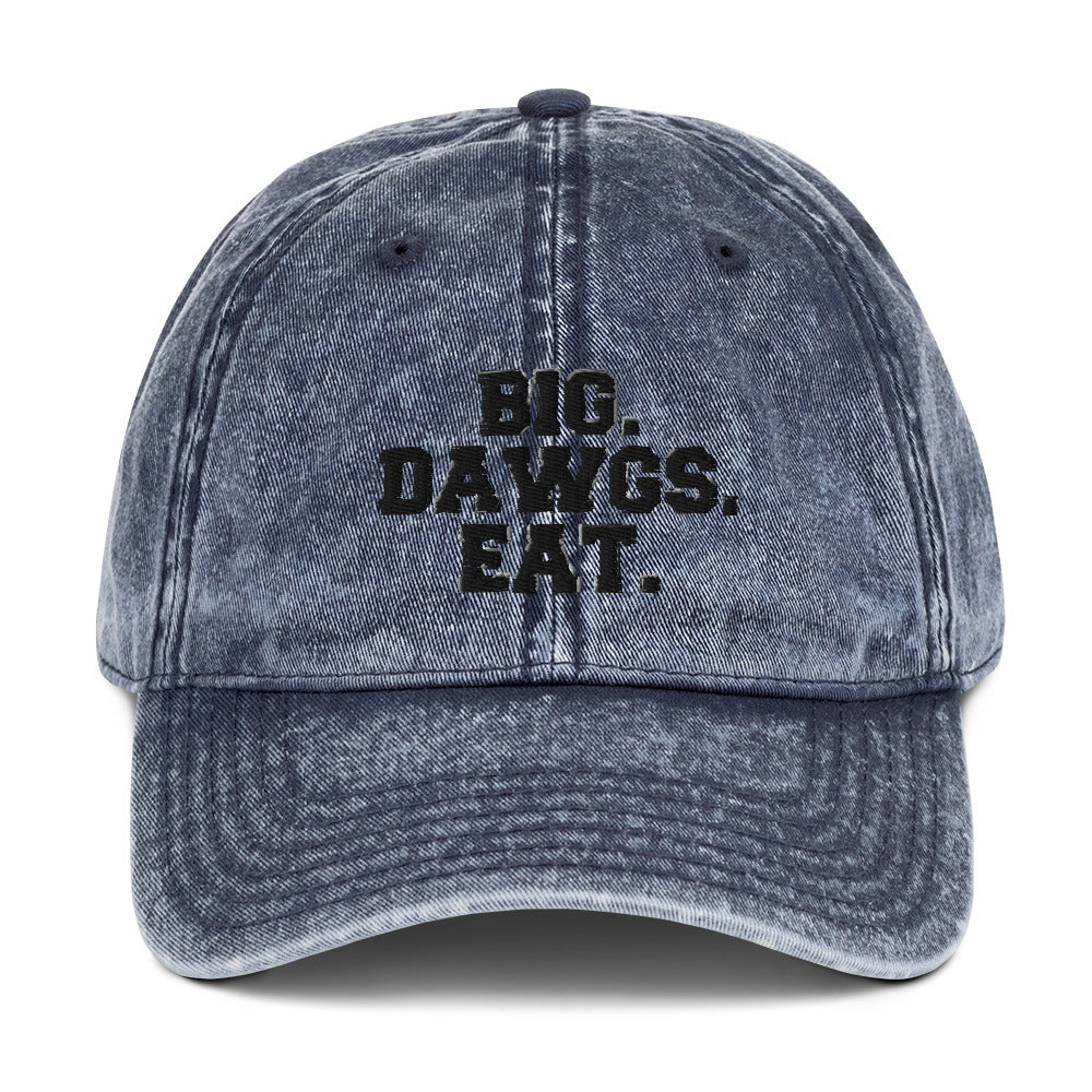 Vintage BIG DAWGS EAT Embroidered Hat